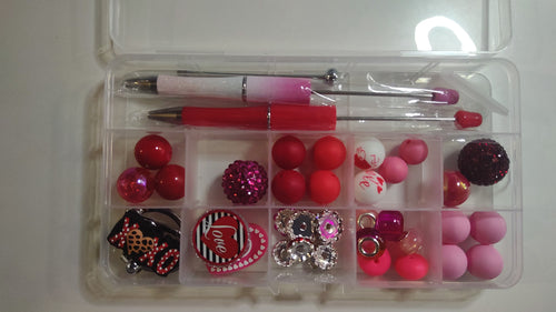 Beadable Pen Set - Make Your Own Valentine set