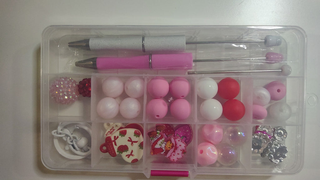Beadable Pen Set - Make Your Own Strawberry Shortcake
