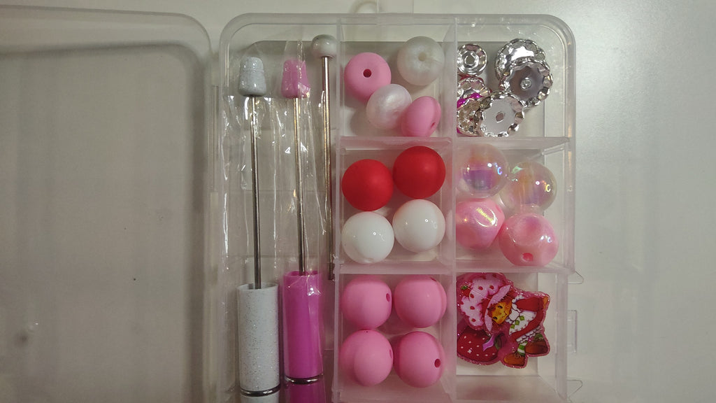 Beadable Pen Set - Make Your Own Strawberry Shortcake