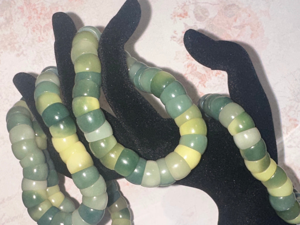 Green Bodhi Intestine Bracelet, Fidget Bracelet