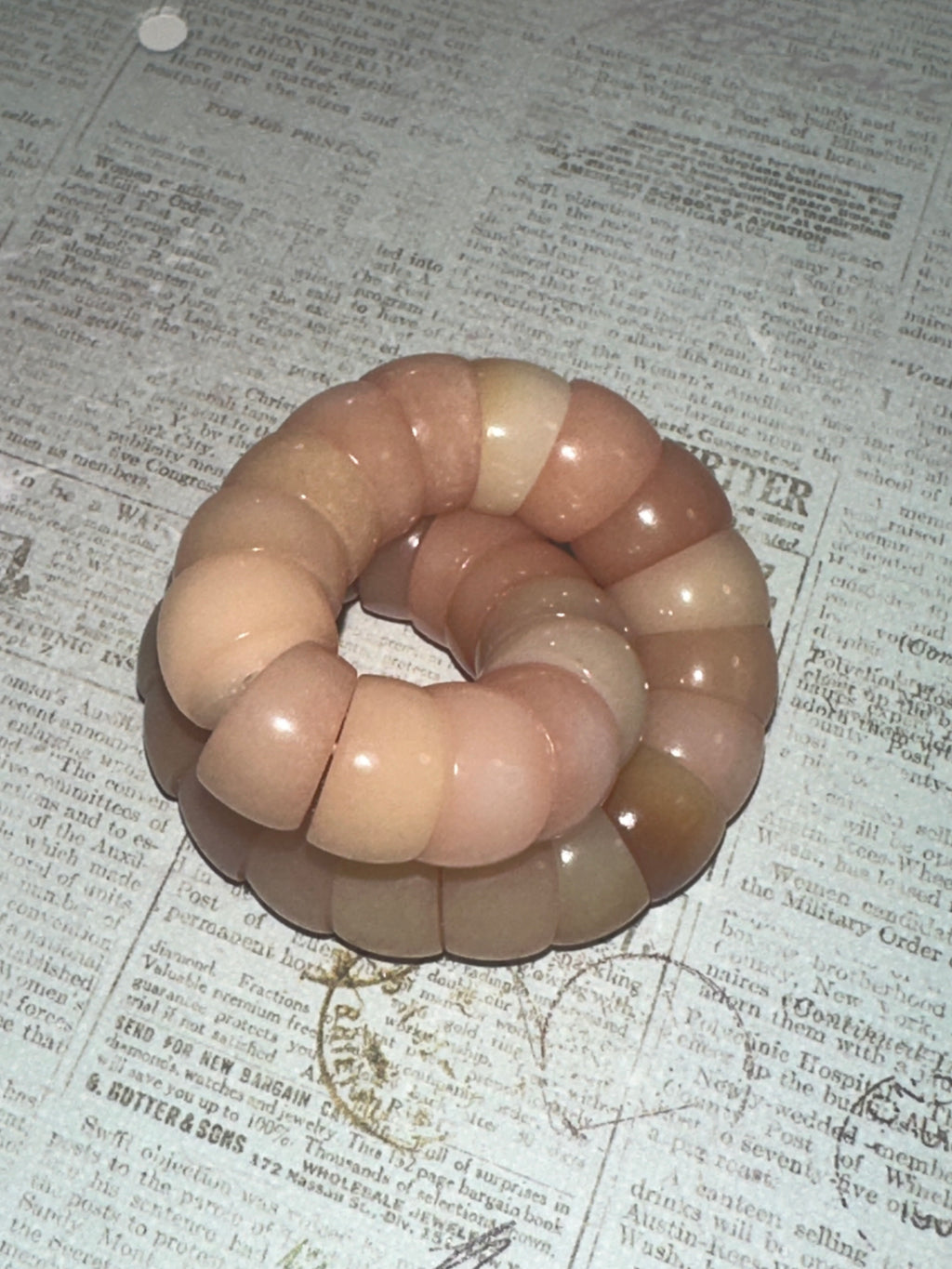 Green Bodhi Intestine Bracelet, Fidget Bracelet